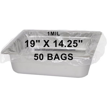 19X14.25 inches Pan Liners Poly Nylon 1 Mil Half Bun Pan Sheet PN